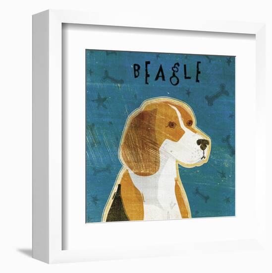 Beagle (square)-John W^ Golden-Framed Art Print