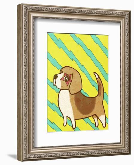 Beagle-My Zoetrope-Framed Art Print