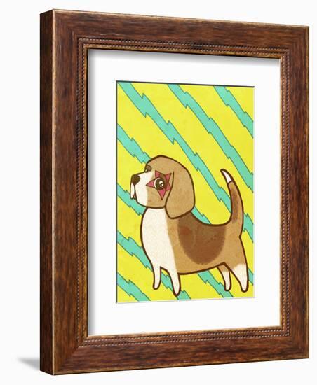 Beagle-My Zoetrope-Framed Art Print