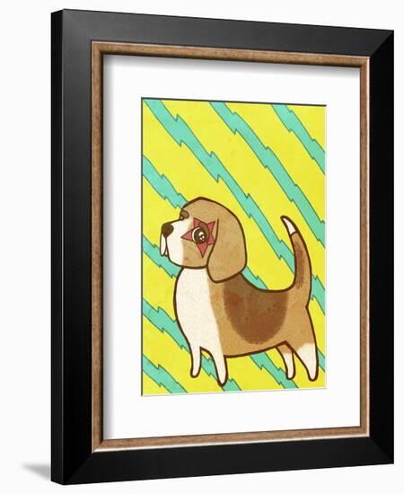 Beagle-My Zoetrope-Framed Art Print