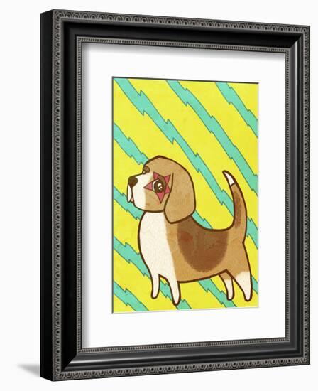 Beagle-My Zoetrope-Framed Art Print