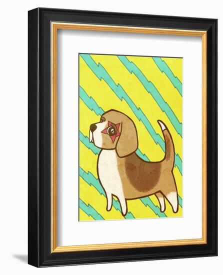 Beagle-My Zoetrope-Framed Art Print