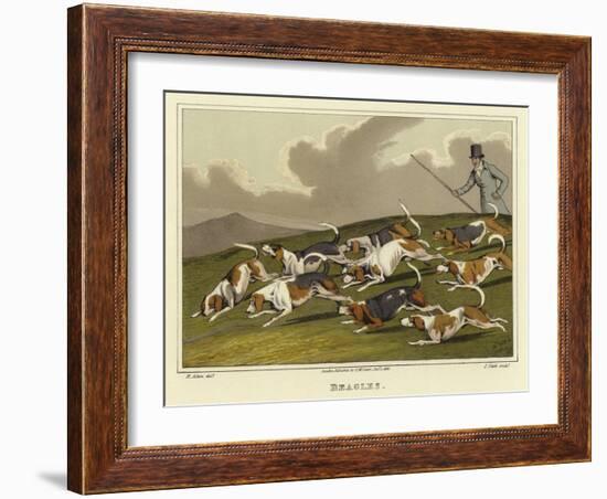 Beagles-Henry Thomas Alken-Framed Giclee Print