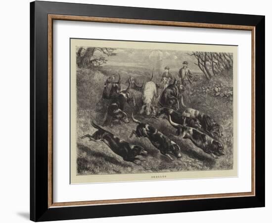 Beagles-null-Framed Giclee Print