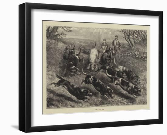 Beagles-null-Framed Giclee Print