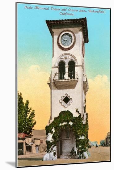 Beale Memorial Tower, Bakersfield, California-null-Mounted Art Print