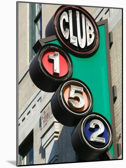 Beale Street Sign, Beale Street Entertainment Area, Memphis, Tennessee, USA-Walter Bibikow-Mounted Photographic Print