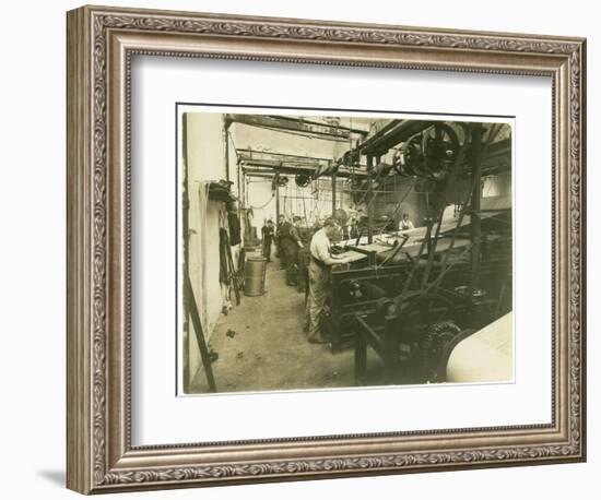 Beam Room in a Carpet Factory, 1923-English Photographer-Framed Photographic Print