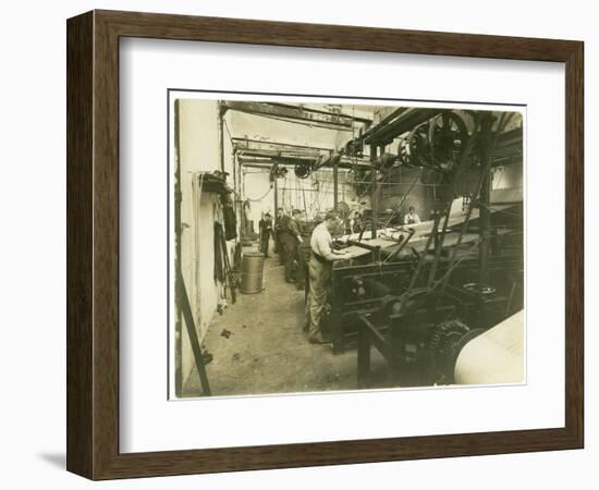 Beam Room in a Carpet Factory, 1923-English Photographer-Framed Photographic Print