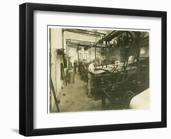 Beam Room in a Carpet Factory, 1923-English Photographer-Framed Photographic Print