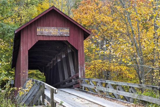 Bean Blossom Covered Bridge In Brown County Indiana Usa