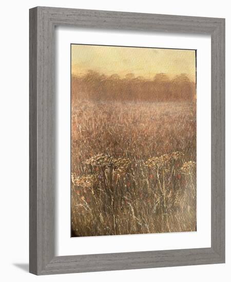 Bean Field Dusk-Lincoln Seligman-Framed Giclee Print