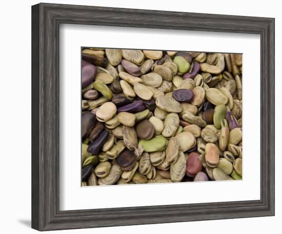 Beans Displayed in Market, Cuzco, Peru-Merrill Images-Framed Photographic Print