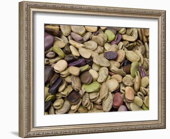 Beans Displayed in Market, Cuzco, Peru-Merrill Images-Framed Photographic Print