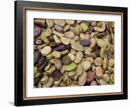 Beans Displayed in Market, Cuzco, Peru-Merrill Images-Framed Photographic Print