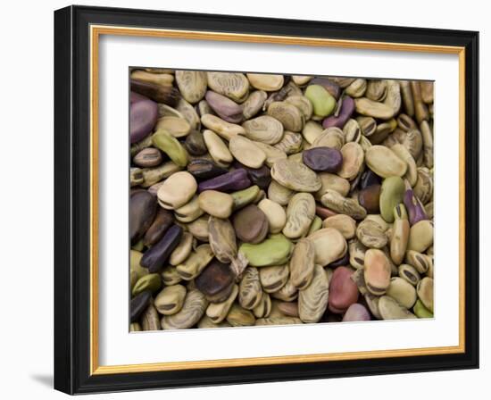 Beans Displayed in Market, Cuzco, Peru-Merrill Images-Framed Photographic Print