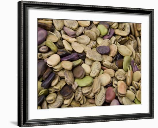 Beans Displayed in Market, Cuzco, Peru-Merrill Images-Framed Photographic Print