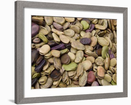 Beans Displayed in Market, Cuzco, Peru-Merrill Images-Framed Photographic Print