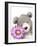 Bear and Flower-MAKIKO-Framed Giclee Print