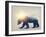 Bear and forest-Elena Schweitzer-Framed Art Print