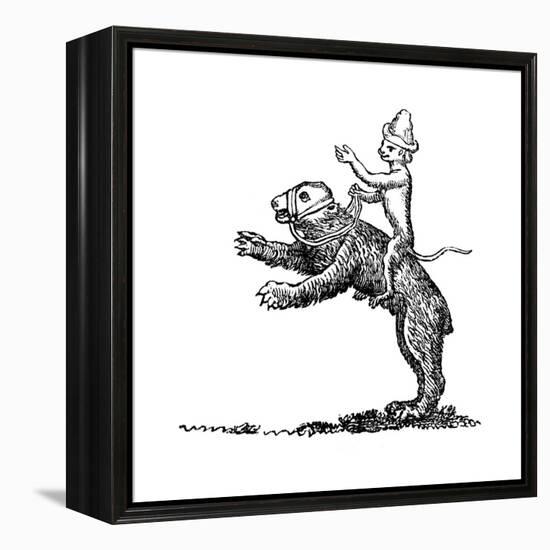 Bear and Monkey, 13th Century-null-Framed Premier Image Canvas