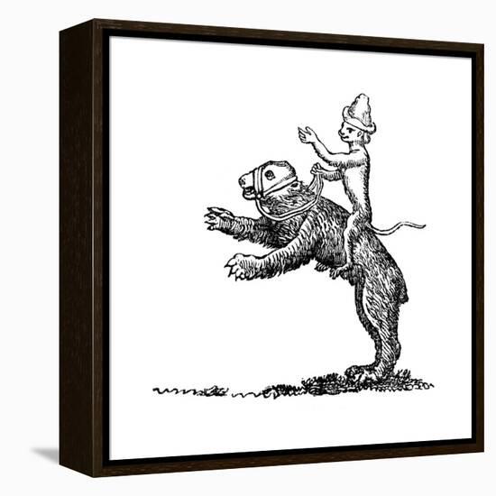 Bear and Monkey, 13th Century-null-Framed Premier Image Canvas