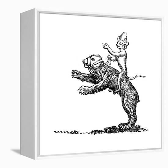 Bear and Monkey, 13th Century-null-Framed Premier Image Canvas