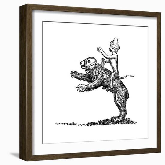 Bear and Monkey, 13th Century-null-Framed Giclee Print