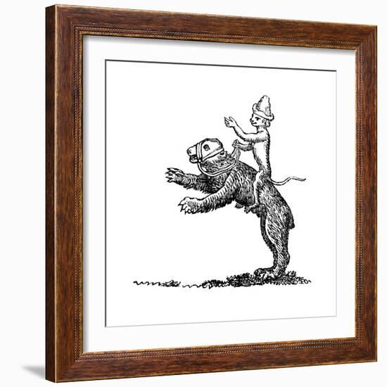 Bear and Monkey, 13th Century-null-Framed Giclee Print