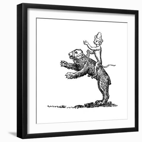 Bear and Monkey, 13th Century-null-Framed Giclee Print