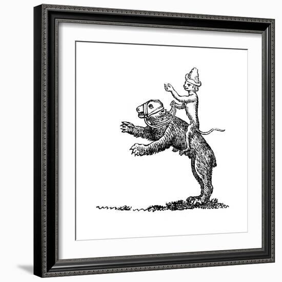 Bear and Monkey, 13th Century-null-Framed Giclee Print
