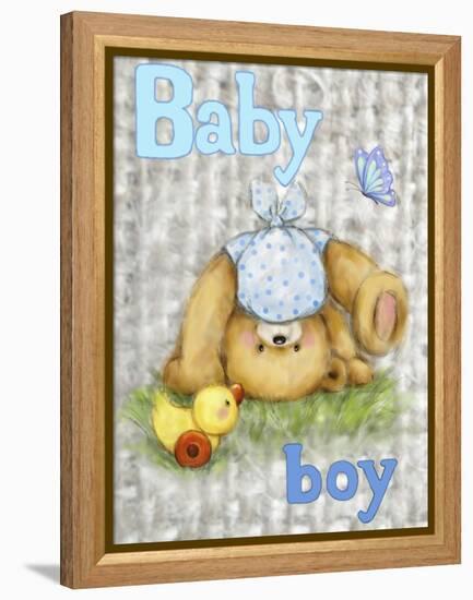 Bear Baby Boy-MAKIKO-Framed Premier Image Canvas
