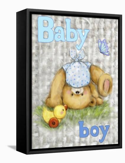 Bear Baby Boy-MAKIKO-Framed Premier Image Canvas