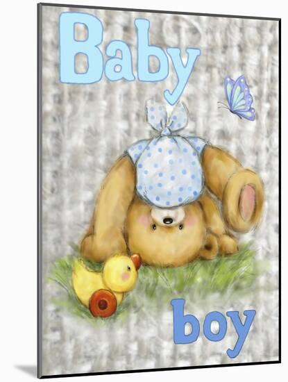 Bear Baby Boy-MAKIKO-Mounted Giclee Print