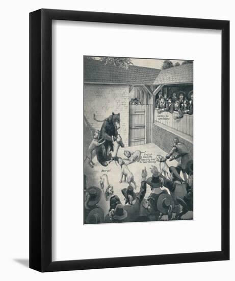 'Bear-Baiting in a Stuart Bear Pit', c1934-Unknown-Framed Giclee Print