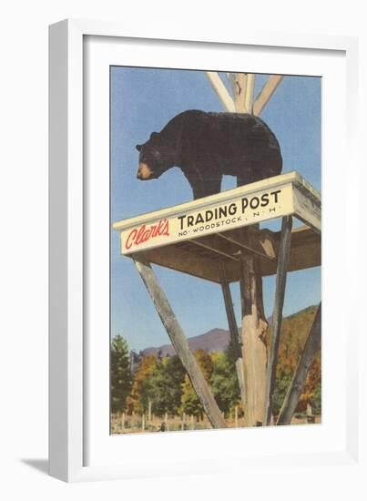 Bear, Clark's Trading Post, Woodstock, New Hampshire-null-Framed Art Print