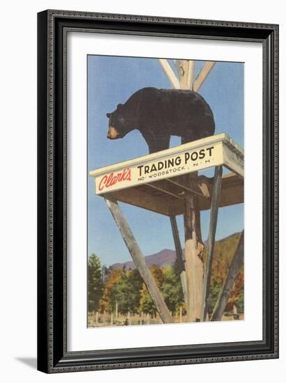 Bear, Clark's Trading Post, Woodstock, New Hampshire-null-Framed Art Print