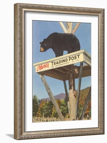 Bear, Clark's Trading Post, Woodstock, New Hampshire-null-Framed Premium Giclee Print