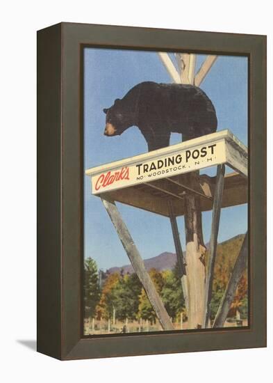 Bear, Clark's Trading Post, Woodstock, New Hampshire-null-Framed Stretched Canvas