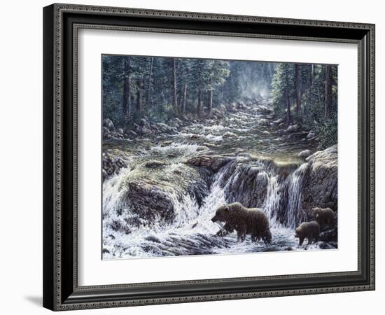 Bear Crossing-Jeff Tift-Framed Giclee Print