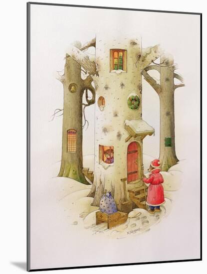 Bear Father Christmas, 1999-Kestutis Kasparavicius-Mounted Giclee Print