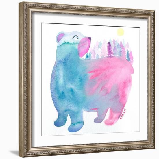 Bear Forest-Kerstin Stock-Framed Art Print