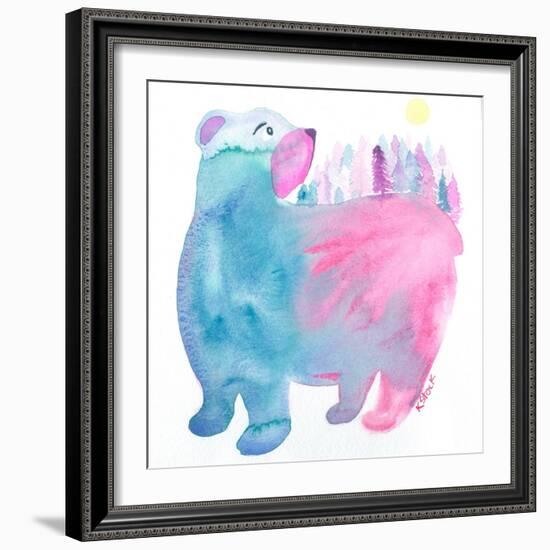 Bear Forest-Kerstin Stock-Framed Art Print