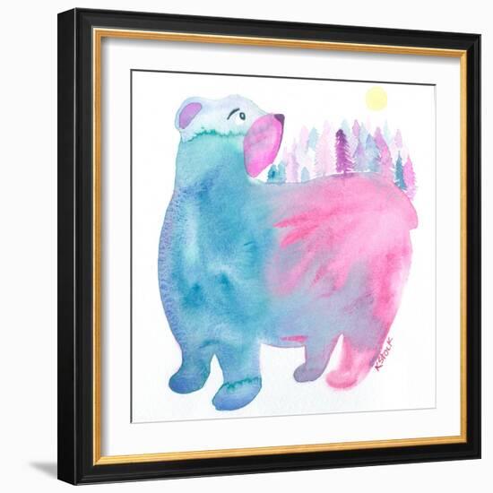 Bear Forest-Kerstin Stock-Framed Art Print