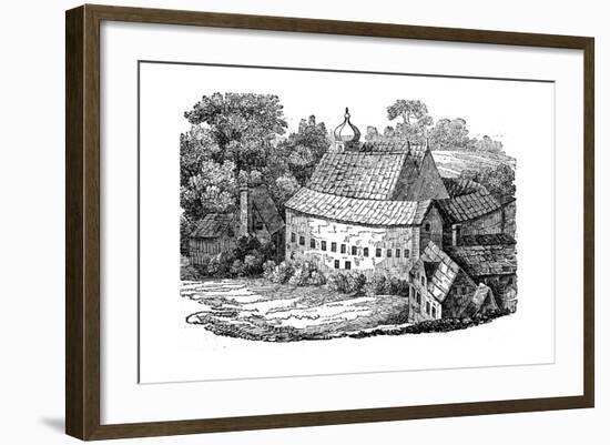 Bear Garden, Southwark, London, after its Third Rebuilding, 1648-Wenceslaus Hollar-Framed Giclee Print