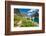 Bear Grass Flowers Above Lake Ellen Wilson in Glacier NP, Montana-James White-Framed Photographic Print