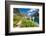 Bear Grass Flowers Above Lake Ellen Wilson in Glacier NP, Montana-James White-Framed Photographic Print