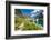 Bear Grass Flowers Above Lake Ellen Wilson in Glacier NP, Montana-James White-Framed Photographic Print