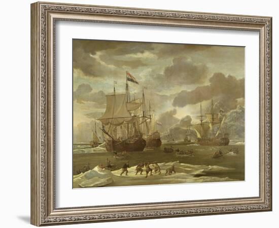 Bear Hunting in the Arctic-Abraham Storck-Framed Giclee Print