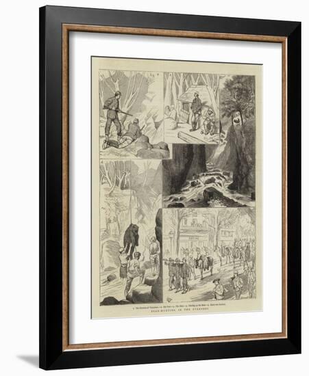 Bear-Hunting in the Pyrenees-Alfred Chantrey Corbould-Framed Giclee Print